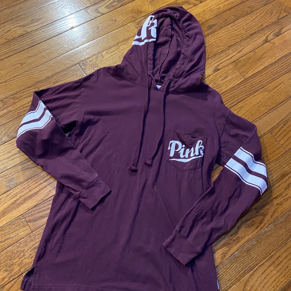 PINK Thin Cotton Thin Hoodie XS